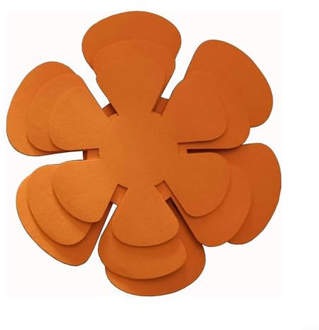 Protector de sartén, 12 piezas de fieltro protector de sartén, antiarañazos, utensilios de cocina, herramienta para proteger y separar ollas y sartenes (naranja)