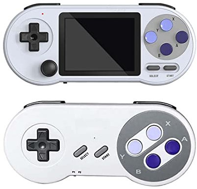 ATHUAH ATHUAH Data Frog SF2000 Retro Games Console Handheld with 6000 Games, 3-inch Handheld Game Machine, Video Game Consoles Support PS1, PS2