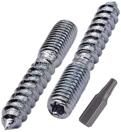 SKIR'CO (10 pezzi) Bulloni M8 x 50 mm, viti con tassello filettato a doppia estremità, bulloni a doppia testa