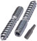 SKIR'CO (10 Stück) Stockschrauben M8 x 50 mm, Dübelschrauben mit Doppelgewinde, Doppelkopfschrauben