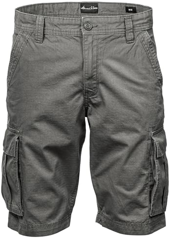 Amaci&Sons Herren Cargoshorts Männer Kurze Bermuda Hose Regular Fit 7027