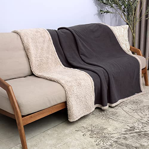 Catalonia Classy Liebesdecke Wasserdicht Decke für Sex, Sex Decke Wasserdicht Kuschelig, Wasserfeste Hundedecke Katzendecke Sofa Schutzdecke, Sofa Bett Decke, XL 200x230 Große Decke, Braun/Taupe