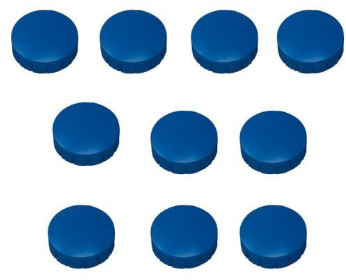 Magnete Papiertiger Ø 24mm, Haftmagnete für Whiteboard, Kühlschrankmagnet, Magnettafel, Magnetwand, Magnet Rund (Blau, 24mm | 50er Pack)