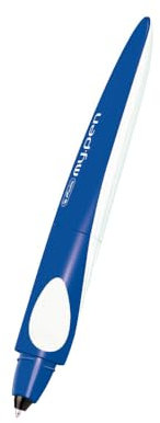 Herlitz Tintenroller my.pen, blau/weiß, inklusive 2 Tintenroller-Patronen, 1 Stück