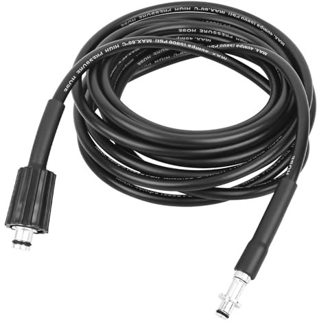 XCDMJ High Pressure Washer Hose Replacement Water Cleaning Kit Threaded Hose Extension Compatible, Quick Connect System Pressure Washer Accessory with M22 & C-Clip Type Quick-Connect Kit(6M)