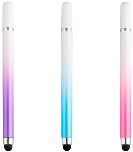 Rumyve 3pcs Gradient Color Stylus Pencil,2 in 1 Tablet Touch Screen Pen,Stylus Pens for Touch Screens for iPhone/iPad/pro/Mini/Air/Samsung