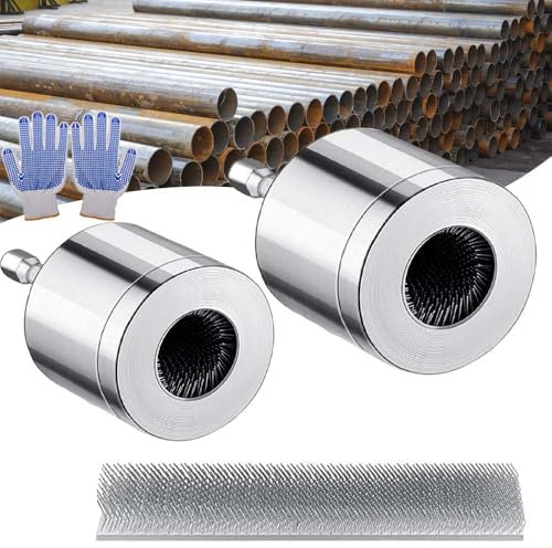 Nettoyeur de tuyaux en cuivre, nettoyeur de tuyaux en cuivre pour perceuse, nettoyeur de tuyaux en cuivre Techers – 15 mm et 22 mm de diamètre, installation facile (mélange)