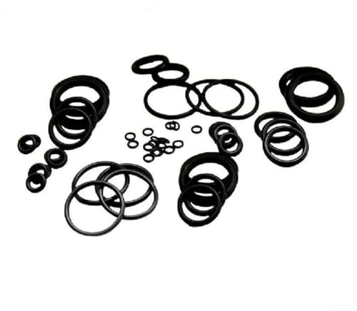 Set di 100 anelli in gomma nitrilica nitrilica, 3 5 mm di spessore per sigillare rubinetti, pompe e apparecchiature elettroniche (51 x 3,5 mm)
