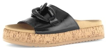 Gabor Damen Pantoletten, Frauen Slipper,Best Fitting,Slides,Slip-ons,Backless Slipper,Mules,Gartenschuhe,Sommerschuhe,schwarz,42 EU / 8 UK