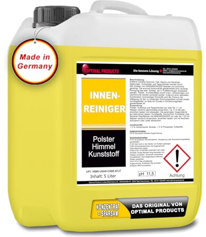 Innenreiniger 5 Liter für Polster, Kunststoff uvm. mit Frische-Effekt