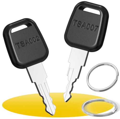 BESPOTCL TSA-Schlüssel, 2er Set für TSA007 & TSA002, Universelle Gepäckschlüssel, Kompatibel mit den meisten TSA-Kofferschlössern TSA Schloss