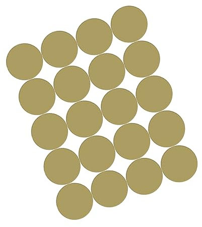 HAPINARY Goldene Punkt-wandaufkleber Abnehmbare Wanddekoration 20 Punktmuster Diy Aufkleber Für Schlafzimmer Kinderzimmer Hotel