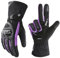 LPHFDCS Gants Moto Homologué Gants de Moto Chauds d'hiver, Coupe-Vent imperméables for Femmes, Gants d'équitation Roses for Motocross, Guantes Gants Moto(Purple,L)