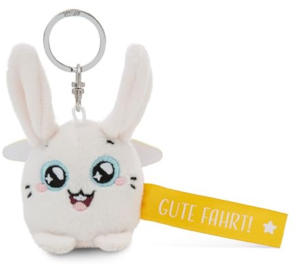 NICI Schlüsselanhänger Hase Gute Fahrt! gelb 5cm