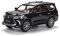 CHENXIAOLAN Miniaturmodelle Für Lexus LX570 SUV 1 24 Zinklegierung Simulation Zurückziehen Spielzeugauto Modell Für Erwachsene Fertigmodell(Schwarz)