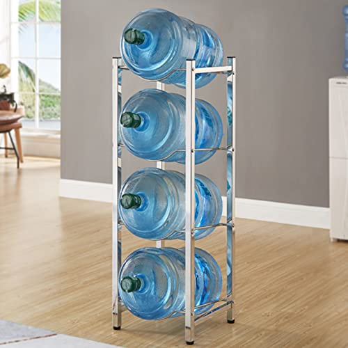 Generisch Étagère de rangement robuste en acier inoxydable pour bouteille d'eau avec porte-gobelet