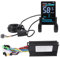 CHEOTIME Fahrrad-Controller Display-Zähler-Kit, 36V 48V 22A Sine Billow 3 Modi bürstenloser Motor-Controller und LCD-Farbdisplay mit Daumen-Drossel-Elektro Roller