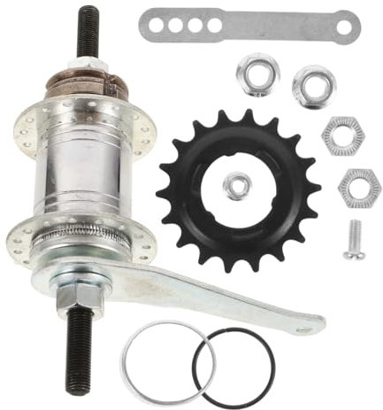 Milisten 1 Satz Hinterradnabenbaugruppe Komponenten Teil Rückseite Ersatz Fahrrad Mountainbike-Scheibenbremsen-Kit rennrad Bremse Metall Silber