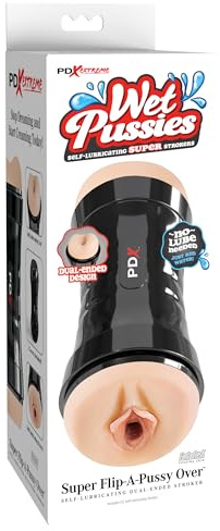 PDX Extreme Wet Pussies - Super Flip-A-Pussy Over Masturbator, Light, 23 cm