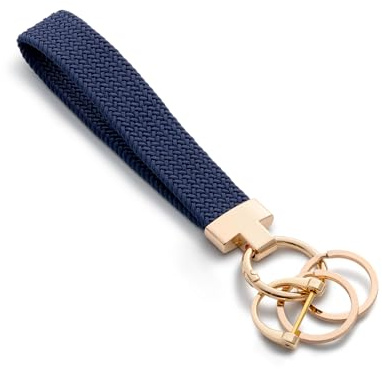 CHUQING Schlüsselanhänger Auto Schlüsselband Kurz Schlüsselbund | Elastisches Polyester Schlüsselarmband für Damen, dehnbar und handfrei.Ideal für Alltag und als Geschenk
