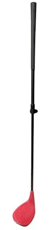 LeeQinersw Golf Chipper Club Kinder Golf Wedge Golfspielgerät Golfschläger Ergonomisch Verstellbarer PP Kopf Und Gummigriff für Kinder Anfänger Jugendliche Chipp, Rot