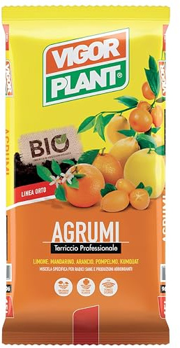 20 Litri Di Terriccio per Agrumi Professionale in Vaso e Piena Terra - Drenante e Aerato con Pomice, Torba Irlandese e Concime Organico Biologico – Substrato Specifico per Limoni, Aranci e Agrumi