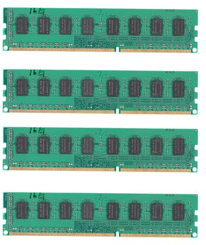 Tacdas 4X DDR3 16GB 1600Mhz DIMM PC3-12800 1.5V 240 Broches de MéMoire de Bureau RAM Non ECC pour Socket AM3 AM3 + Carte MèRe FM1 FM2