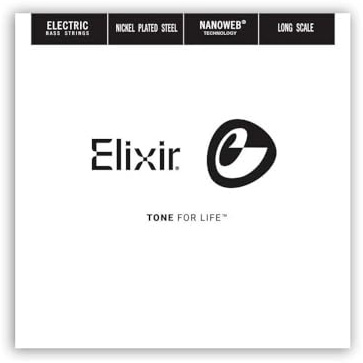 Elixir 15380 Single String Bass 080 NanoWeb - Simple corde de basse