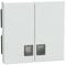 Schneider Electric Merten Wippe für Serienschalter mit Symbolfenster, System M, aktivweiss glänzend, Artikelnummer 438525