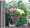 Garden Mile® Verschiedene Hängekörbe für den Innen- oder Außenbereich, zum Aufhängen im Garten, als Pflanzen-Übertopf, Blumenampel, aus Rattan/Weide/Kokosfasern, für eine Blumenwand, mit Klammern