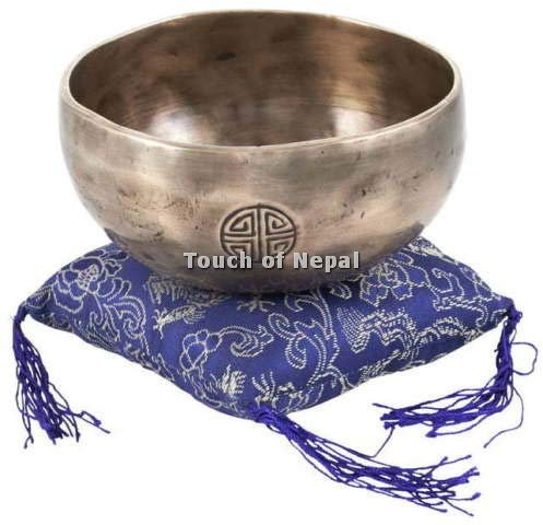 Touch of Nepal Bol chantant tibétain fait à la main au Népal 14 cm de diamètre