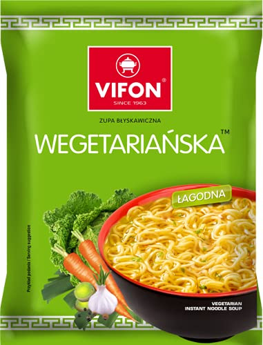 24x Vifon Vegetarisch Instant-Nudellsuppe 70g (Karton)