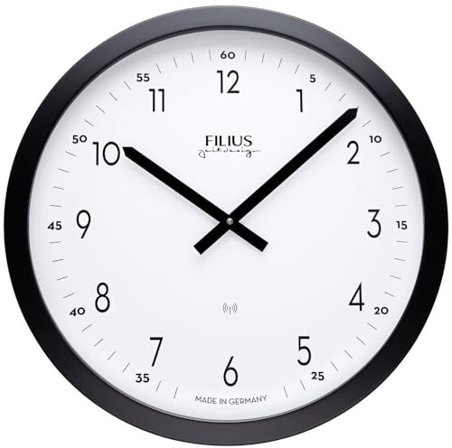 Filius-Zeitdesign Wanduhr 40cm 0303-7 schwarz