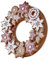 Loberon Kranz Anyama, Weihnachtsgebäck-Look, Aufwendige Handarbeit, Datailreich Bemalt, Täuschend echt, Weihnachtsdekoration, Weihnachten, Polyresin, rot/braun/weiß