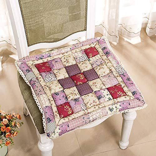 Kissen für Stuhl,Sitz,Gartenbank,Sofa - 1er-Set 50x50 cm - Sonnenbad,hochwertige Baumwollpolsterung,bequem,widerstandsfähig,für Küche,Schlafzimmer,Wohnzimmer,Garten,Terrasse,Terrasse usw. Blumen