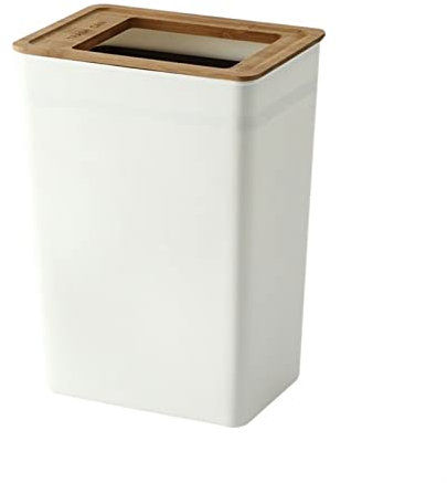 TOMYEUS Kompost Bin Kök/Skräp Poubelle 9L PP Bac à déchets de Bois Poubelle à la Maison Steg papperskorgen