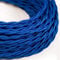 10 Meters / 32.8FT Braided Cable, LEDSONE 3 Core Electrical Cables, Vintage Braided Flex Cable Twisted Fabric Electrical Wire for DIY Lamps Industrial Pendant Lights Lighting Appliances - Dark Blue