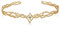 KIPETTO Elf Krone mit Strass Kristall Gold Tiara Stirnband für Hochzeit Geburtstag Cosplay Party Halloween Kostüm Zubehör