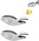 BestAlice Spremiagrumi manuale, per spremere il limone, in acciaio inox, portatile, per casa, bar, pesce, confezione da 2