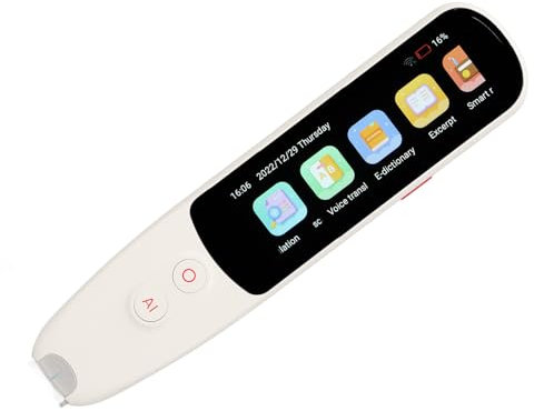 Elektronischer Sprachübersetzer-Stift, Intelligenter 134-Sprachen-WLAN-Übersetzer-Wörterbuchstift, Tragbarer Scan-Übersetzer, für Reise-Business-Lernmeetings