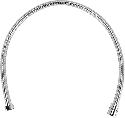 Saraoriginalshop Laccio Doccia Flessibile Raccordo Universale Varie Lunghezze in Acciaio Inox Doppia Aggraffatura Attacco 1/2 Terminale in Ottone Resistente ad Alte Temperature (80 Cm)
