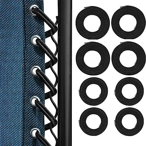 Zero Gravity Stuhl Ersatzschnur Schnürsenkel, Reparaturschnur elastisch für Zero Gravity Stuhl Liegestuhl Rasenstuhl Elastische Ersatzschnüre Kit für Lounge Chair, Bungee Strandkorb (8 Kordeln)