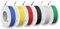 0,52mm² Cable eléctrico de PVC- 20AWG Cables Eléctricos - Cobre Estañado, Cable Trenzado, 6 Colores, 3 Metros Cada Uno, Conexión Flexible, Aislamiento de Alta Temperatura