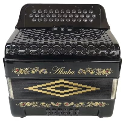 Abubu 34-Key Accordion 3412 GCF (Black)