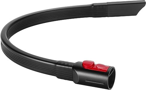 Alargador de manguera para aspiradora Dyson V7 V8 V10 V11 V15, manguera telescópica para aspiradora, boquilla plana larga, para limpiar esquinas y huecos