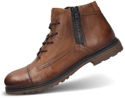bugatti Herren-321-A0U3L-3500-6300-Stiefel Kaltfutter,cognac,46
