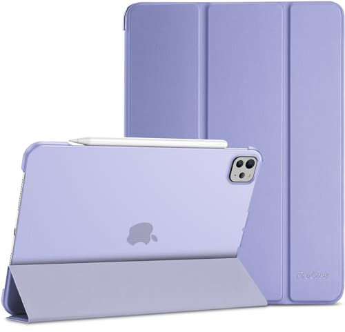 ProCase Hülle für 11 iPad Pro (M4) 2024 Leicht Dünn Hart Schutzhülle Smart Case Cover Kompatibel mit 11 Zoll iPad Pro 2024 -Lila