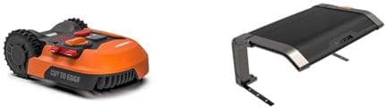 Worx Landroid WR141E Robotic Lawnmower for Medium Gardens up to 500m2 - Automatic, WiFi-Connected & WA0810 Garage for Landroid Robotic Lawnmower - Folding Canopy for all Landroid S