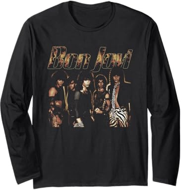 Official Bon Jovi Flames Long Sleeve T-Shirt