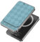 Anyzoo Magnetische Powerbank, Kompatibel mit Magsafe Powerbank 5000mAh, 20W Schnellladung Wireless Power Bank mit Kartenfach aus Leder für iPhone 16/15/14/13/12/Pro/Plus/Pro Max Series